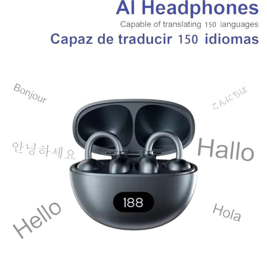 Two Way Translator Earbuds 150+ Languages Real Time Online Translation Earphones