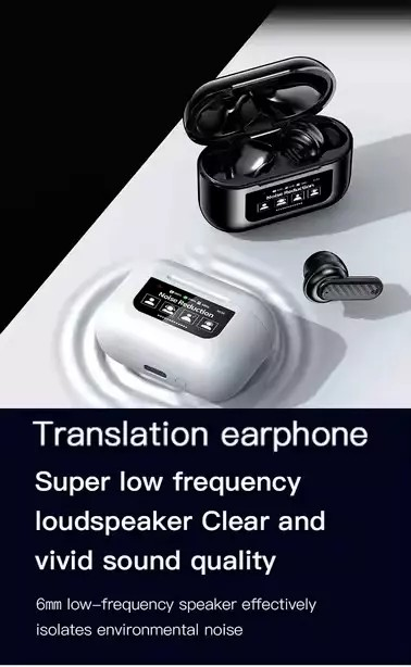 150+ Languages AI Smart Real-Time Translation Earbuds With Touch Screen Earphone