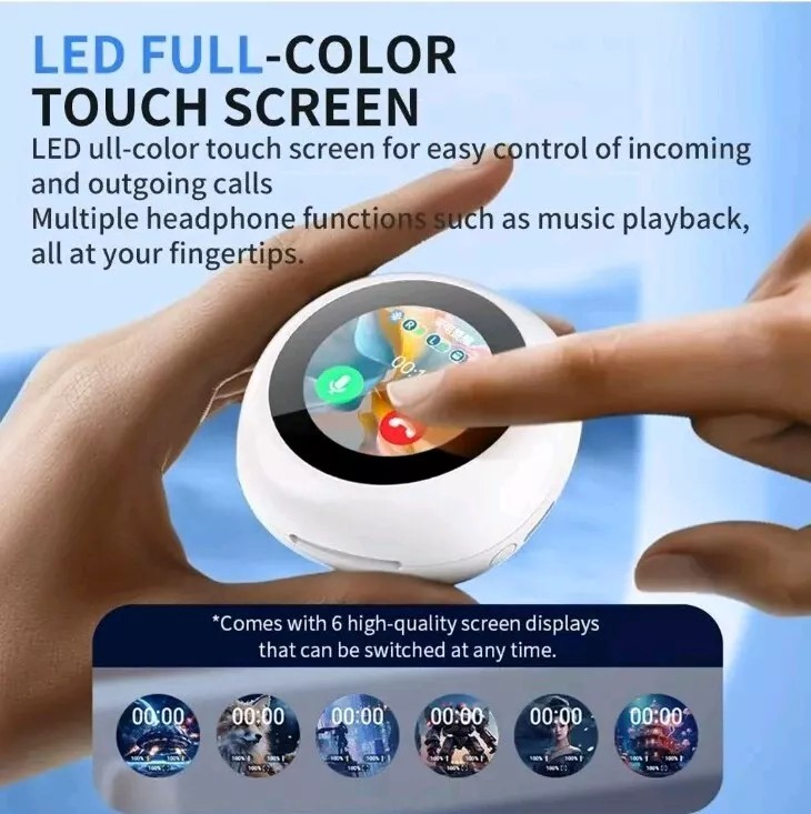 Translator Earbuds Touch Screen 150+ Lang Real-Time Bluetooth Translation Earphones Two-Way